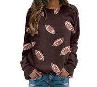 Generisch Sweatshirt classique décontracté convention pour femme - Veste d'été légère - Pull à capuche pour femme, marron, M