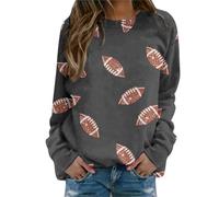 Generisch Sweatshirt classique décontracté convention pour femme - Veste d'été légère - Pull à capuche pour femme, gris, L