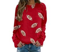 Generisch Sweatshirt classique décontracté convention pour femme - Veste d'été légère - Pull à capuche pour femme, rouge, S