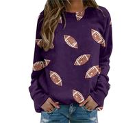 Generisch Sweatshirt classique décontracté convention pour femme - Veste d'été légère - Pull à capuche pour femme, lilas, XXL