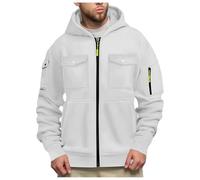 generisch Sweatshirts à capuche, veste de sport décontractée avec poche à rabat, veste de survêtement unie, veste de travail, veste de travail à capuche, veste de transition légère, veste à capuche