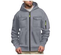 generisch Sweatshirts à capuche, veste de sport décontractée avec poche à rabat, veste de survêtement unie, veste de travail, veste de travail à capuche, veste de transition légère, veste à capuche