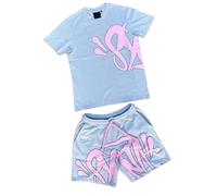 Generisch Syna World Y2K Ensemble t-shirt et short d'été 2 pièces Survêtement de loisirs Survêtement pour homme Y2K Hip Hop Streetwear Tracksuit pour tous les jours Style tendance, #20, XL