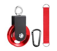 Generisch Système de poulie de fitness - Système d'accès à bouteille avec blocage rapide - Inoxydable - Pour la gym, les bateaux, la construction - Aluminium - Diamètre : 9 cm