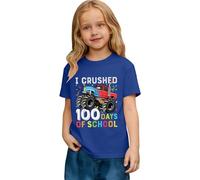 Generisch T-shirt à col rond pour enfant - Motif amusant de rentrée scolaire - En coton - Style décontracté - Pour tous les jours - Design de motivation d'apprentissage - Tenue amusante - Tenue de jeu