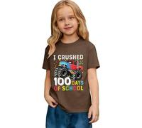 Generisch T-shirt à col rond pour enfant - Motif amusant de rentrée scolaire - En coton - Style décontracté - Pour tous les jours - Design de motivation d'apprentissage - Tenue amusante - Tenue de jeu