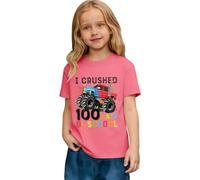 Generisch T-shirt à col rond pour enfant - Motif amusant de rentrée scolaire - En coton - Style décontracté - Pour tous les jours - Design de motivation d'apprentissage - Tenue amusante - Tenue de jeu