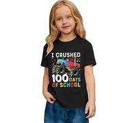 Generisch T-shirt à col rond pour enfant - Motif amusant de rentrée scolaire - En coton - Style décontracté - Pour tous les jours - Design de motivation d'apprentissage - Tenue amusante - Tenue de jeu