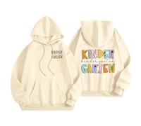 Generisch T-shirt à manches longues en coton pour femme - Chemisier décontracté - Pull à capuche - Imprimé lettres - Sprotshit - Avec cordon de serrage - Veste de course, Rose, XL