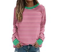 Generisch T-shirt à manches longues rayé pour femme - En coton