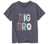 Generisch T-shirt pour garçon avec imprimé « Big Bro » - Motif dinosaure mignon pour les grands frères et sœurs - Annonce de naissance