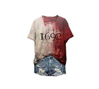 Generisch T-shirt sanglant d'Halloween pour femme « I Bin okay », Pourpre, M