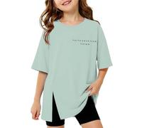 Generisch T-shirts chrétiens décontractés pour fille - Haut d'été confortable - Chemise graphique double face - Chemise à manches courtes - Léger et aéré - Col rond - Chemisier de sport - Chemises de
