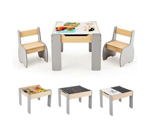 Generisch Table pour Enfant Grise - Dimensions de la Table (L x l x H) : 63,5 x 61,5 x 48 cm