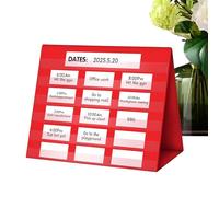 Generisch Tableau de poche double face, tableau d'affichage pliable, outil de rangement éducatif pour salle de classe, station d'apprentissage visuel pour , enseignants, maternelle, primaire