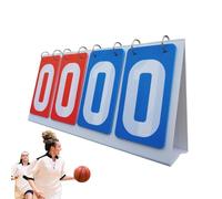 Generisch Tablette de score de table - portable étanche à 4 chiffres, panneau d'affichage multisport, construction en acier PVC | Affiche les résultats de tennis de football B