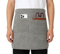 Generisch Tablier avec poches - Accessoires de nettoyage de, de service avec poches | Pour cuisine, maison, pub, restaurant, appartement, ferme, serveur et, gris, Siehe Beschreibung