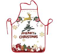 Generisch Tablier de cuisine pour femme - Tablier de Noël amusant - Réglable - Tablier de barbecue - Tablier de cuisine de Noël - Cadeau d'anniversaire - Tablier à bavette pour cuisine, jardin, salon