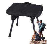 Generisch Tabouret de voyage, siège extérieur avec une capacité de charge maximale de 80 kg | Tabouret de camping pliable | Pour randonnées, voyages, pique-nique, extérieur, jardin, arrière-cour et