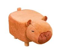 Generisch Tabouret pour enfant - Design Capybara - Tabouret confortable - Repose-pieds de dessin animé - Pour les filles - Peut être utilisé comme banc de chanson, repose-pieds et siège pour le salon