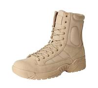 generisch Tactical Bottes mi-hautes pour homme - Bottes de combat légères pour homme - Bottes de travail militaires - Bottes de randonnée - Bottes de chasse - Bottes d'intervention, beige, 42 EU