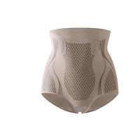 Generisch Taille haute, ceinture solide, sans couture pour femme, pantalon de levage du ventre liquide pour femme, sous-vêtements sexy, café, M taille courte
