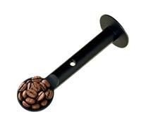 Generisch Tamper à café et cuillère doseuse, cuillère à café utilisable des deux côtés, tamper à plat - Pour bureau, appartement, hôtel, dortoir, restaurant, café, hommes, femmes, amis