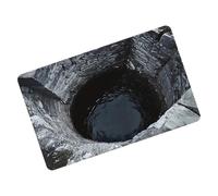 Generisch Tapis 3D avec effet illusion d'optique - Tapis avec trou sans fond comme paillasson de porte - Tapis d'illusions absorbant - Pour la maison, la cuisine, le salon, l'entrée, le couloir et le