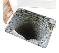 Generisch Tapis 3D illusion d'optique, tapis sans fond comme paillasson, illusions 3D, tapis d'illusion d'optique, plus absorbant | pour la maison, la salle de bain, la cuisine, l'entrée et le couloir