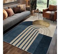 Generisch Tapis Arche Salon Chambre 120 x 170 cm, Tapis Mid Century Modern Géométrique Lavable Antidérapant Poil Ras, Arche Moquette Descente De Lit, Decoration Intérieur