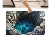 Generisch Tapis avec illusion optique - Paillasson antidérapant - Tapis 3D - Pour décoration d'Halloween, couloir, cuisine, salle de bain, entrée
