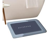 Generisch Tapis de Bain Absorbant l'eau | Tapis de séchage pour Salle de Bain, Lavable, séchage Rapide, antidérapant, avec Terre de diatomée, pour évier de Cuisine et Espace Bien-être, imperméable et