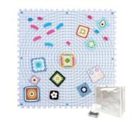 Generisch Tapis de blocage - Planches en mousse emboîtables pour crochet et tricot - Accessoires pour artisans, vêtements, tapis, dentelle, laine, salle de bricolage, kit débutant