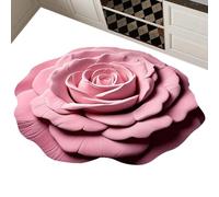 Generisch Tapis de douche en terre de diatomée | Tapis de terre de diatomées - Design réaliste 3D antidérapant à séchage rapide - Paillasson à motif floral 40 x 40 cm pour salle de bain et douche