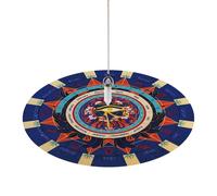 Generisch Tapis de Pendule - Tapis de Souris Astrologie Raisin à Souhadier, Accessoires de Jeu Durable | Dowsing Divination Tapis de Souris 8,5 pouces, Forme Ronde Astrologie Pendule Pad pour Jeux de