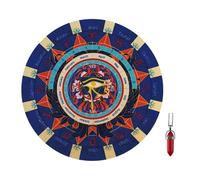 Generisch Tapis de Pendule - Tapis de Souris Astrologie Raisin à Souhadier, Accessoires de Jeu Durable | Dowsing Divination Tapis de Souris 8,5 pouces, Forme Ronde Astrologie Pendule Pad pour Jeux de