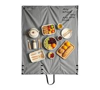 Generisch Tapis de plage, couverture légère, imperméable, sac de transport 2 en 1 et tapis de camping en plein air, pour festival, camping, , parking, pelouse, terrasse, cour, fête, prairie