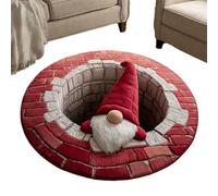 Generisch Tapis de salle de bain de Noël | Décoration de vacances décorative, illusion 3D, paillasson, pour entrée, extérieur, intérieur, terrasse, maison, chambre, salon, cuisine