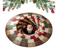 Generisch Tapis de Salle de Bain de Noël, Robuste, antidérapant, décoratif, Illusion 3D, pour entrée extérieure, intérieur, terrasse, Maison, Chambre, Salon, Cuisine