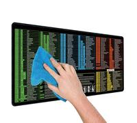 Generisch Tapis de souris d'ordinateur avec raccourcis clavier | Tapis antidérapant pour ordinateur portable et bureau - Pour étudiants, employés, débutants et professionnels