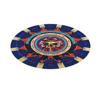 Generisch Tapis d'urgence - Tapis pendulaire, tableau de réaction descendant | Tissu en velours mignon, structure imprimée, motif étoile mystique avec grille pour guider l'énergie spirituelle