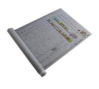 Generisch Tapis puzzle professionnel pour ranger vos puzzles de 1500 pièces jusqu'à 26 x 46 cm, avec fonction rouleau pratique pour un rangement sûr (gris, taille unique)