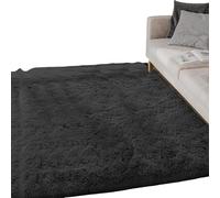 Generisch Tapis rectangulaire moelleux, tapis en | Tapis doux et moelleux en forme de cœur, tapis artificiel antidérapant pour salon, tapis en peau de mouton