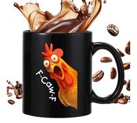 Generisch Tasse à café amusante, 340 ml, tasse en céramique de poulet, tasse de boisson chaude au coq, nouveau genre de tasse de boisson chaude au coq, pour collègues, femmes, thé, travail, café