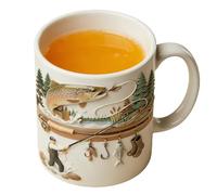 Generisch Tasse à café de pêche | 350 ml Tasse amusante en céramique - Tasse de pêche à la mouche - Pour les jours froids en plein air pêche camping randonnée pique-nique maison fête jeu eau thé
