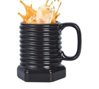 Generisch Tasse à café humoristique | Tasse à café latte de 380 ml | Tasse en céramique en forme de vis - Pour et vin et jus de fruits de bière cuisine restaurant café anniversaire
