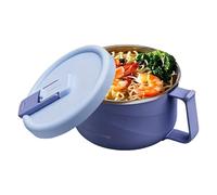 Generisch Tasse à soupe avec un couvercle - 1100 ml - Résistant à la chaleur - Isolé - Convient à un usage alimentaire - Pour la maison, la cuisine, le restaurant, le camping, le pique-nique, le dîner