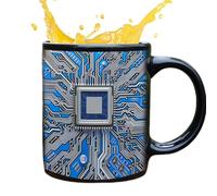 Generisch Tasse amusante en céramique | Design platine 325 ml | Passe au lave-vaisselle | Cadeau pour les joueurs | In Ceramica Circuit | Muguet Céramique Circuit | Taza De Cerámica De Circuito |