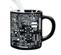 Generisch Tasse amusante en céramique | Design platine 325 ml | Passe au lave-vaisselle | Cadeau pour les joueurs | In Ceramica Circuit | Muguet Céramique Circuit | Taza De Cerámica De Circuito |