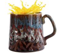 Generisch Tasse en céramique faite à la main, tasse à café au four | Tasse en porcelaine émaillée Kiln modifiée - Couleurs uniques, passe au lave-vaisselle et au micro-ondes pour cappuccino, latte
